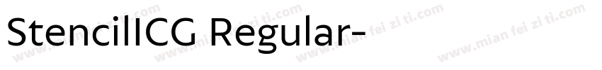 StencilICG Regular字体转换